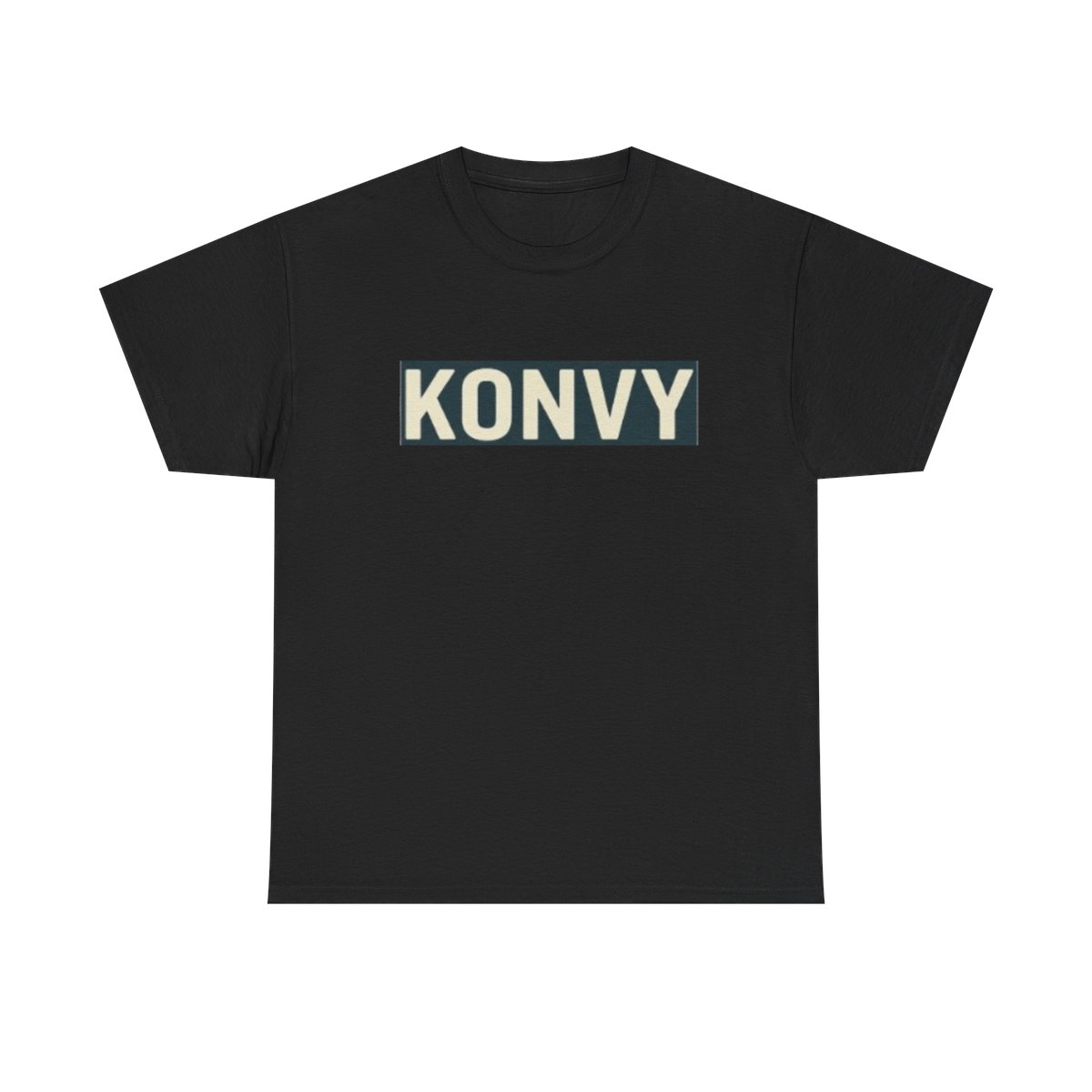 KONVY Box Logo Tee | White Graphic T-Shirt | Konvy Streamer Merch