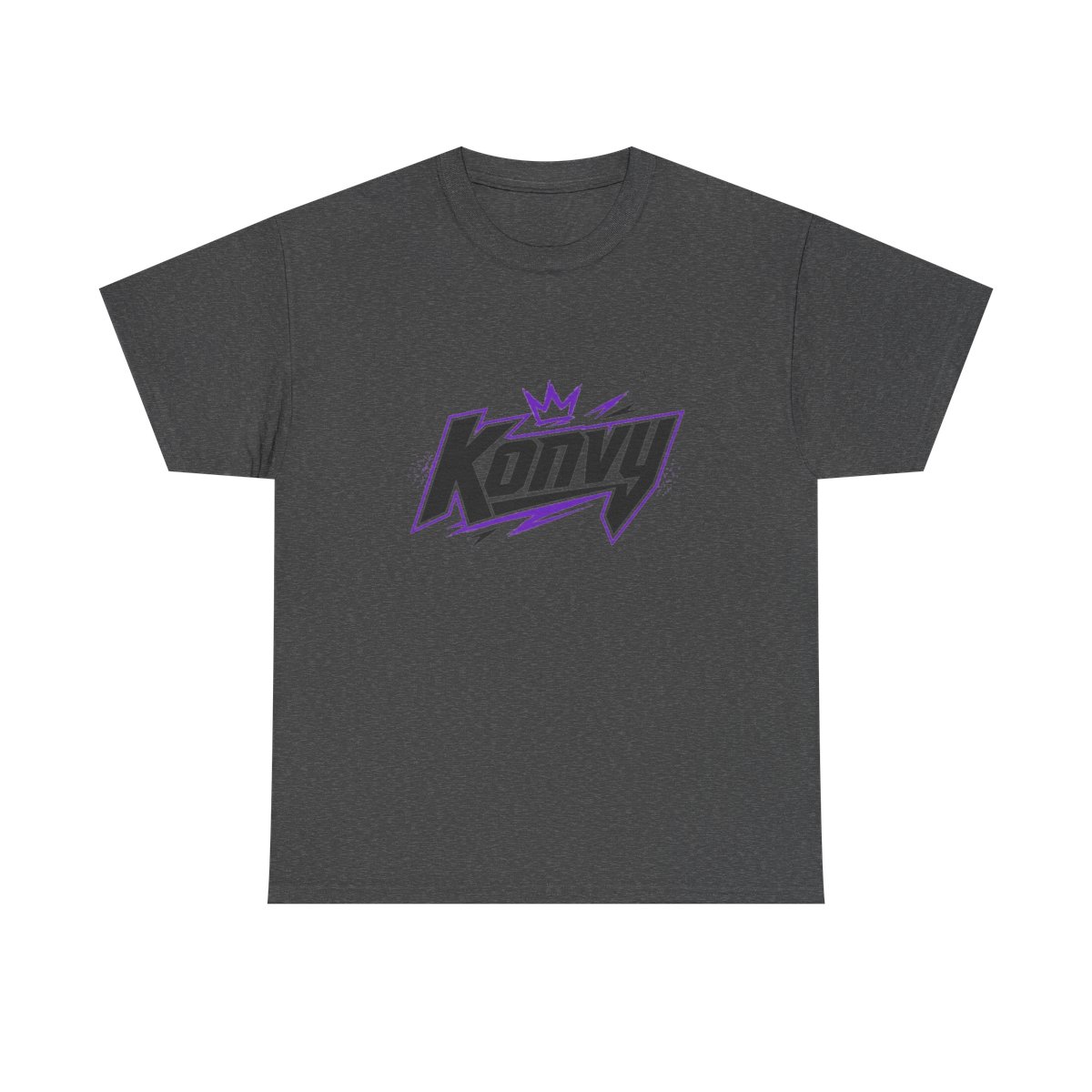 Konvy Logo Tee | Streetwear Graphic Shirt, Crown Lightning Design | Konvy Streamer Merch - alternate angle 3, merchandise