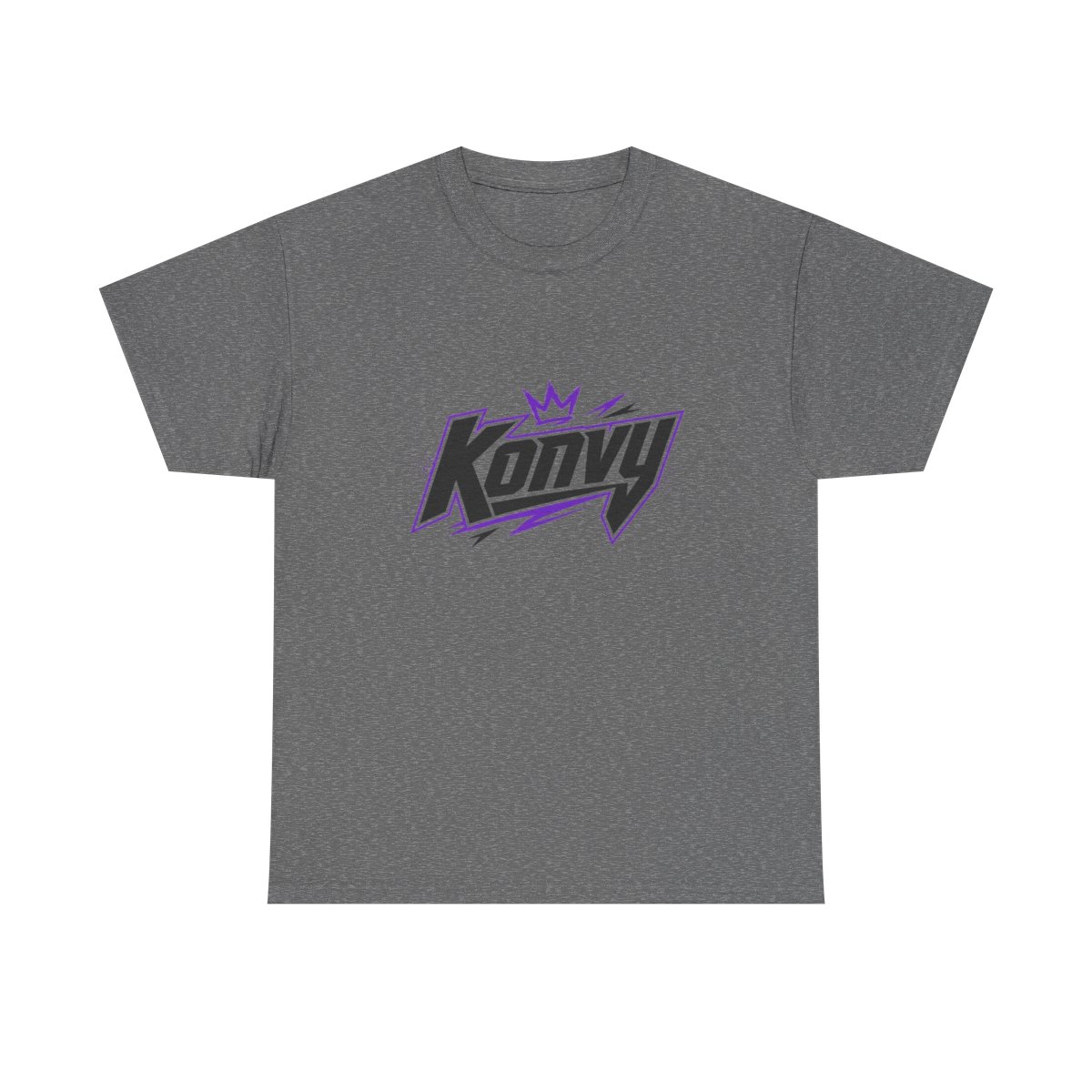 Konvy Logo Tee | Streetwear Graphic Shirt, Crown Lightning Design | Konvy Streamer Merch - alternate angle 5, merchandise