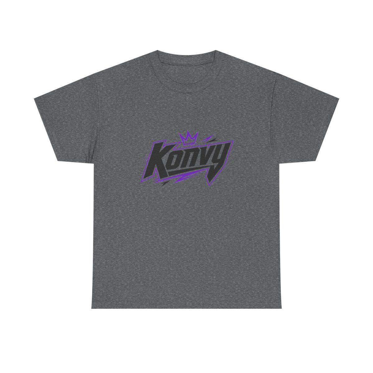 Konvy Logo Tee | Streetwear Graphic Shirt, Crown Lightning Design | Konvy Streamer Merch - alternate angle 2, merchandise