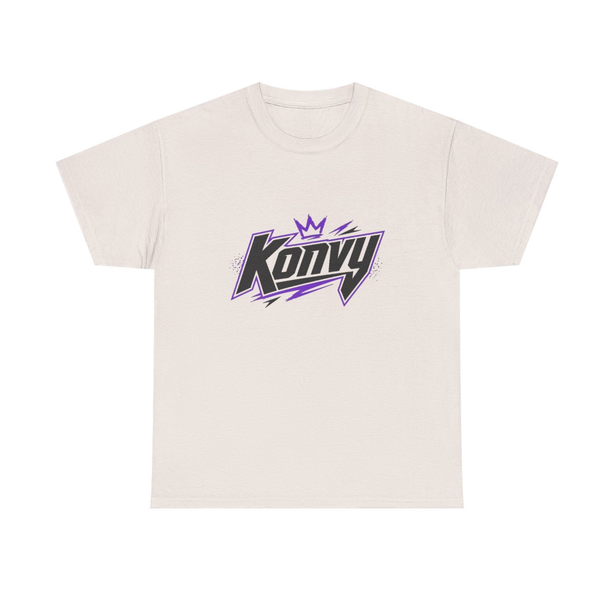 Konvy Logo Tee | Streetwear Graphic Shirt, Crown Lightning Design | Konvy Streamer Merch - alternate angle 1, merchandise