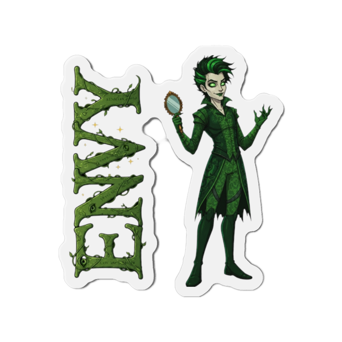Envy Sticker and Magnet – Invidia 7 Sinkins™ – Personification of Envy | Waterproof & UV-Proof | Konvy — official Konvy stickers